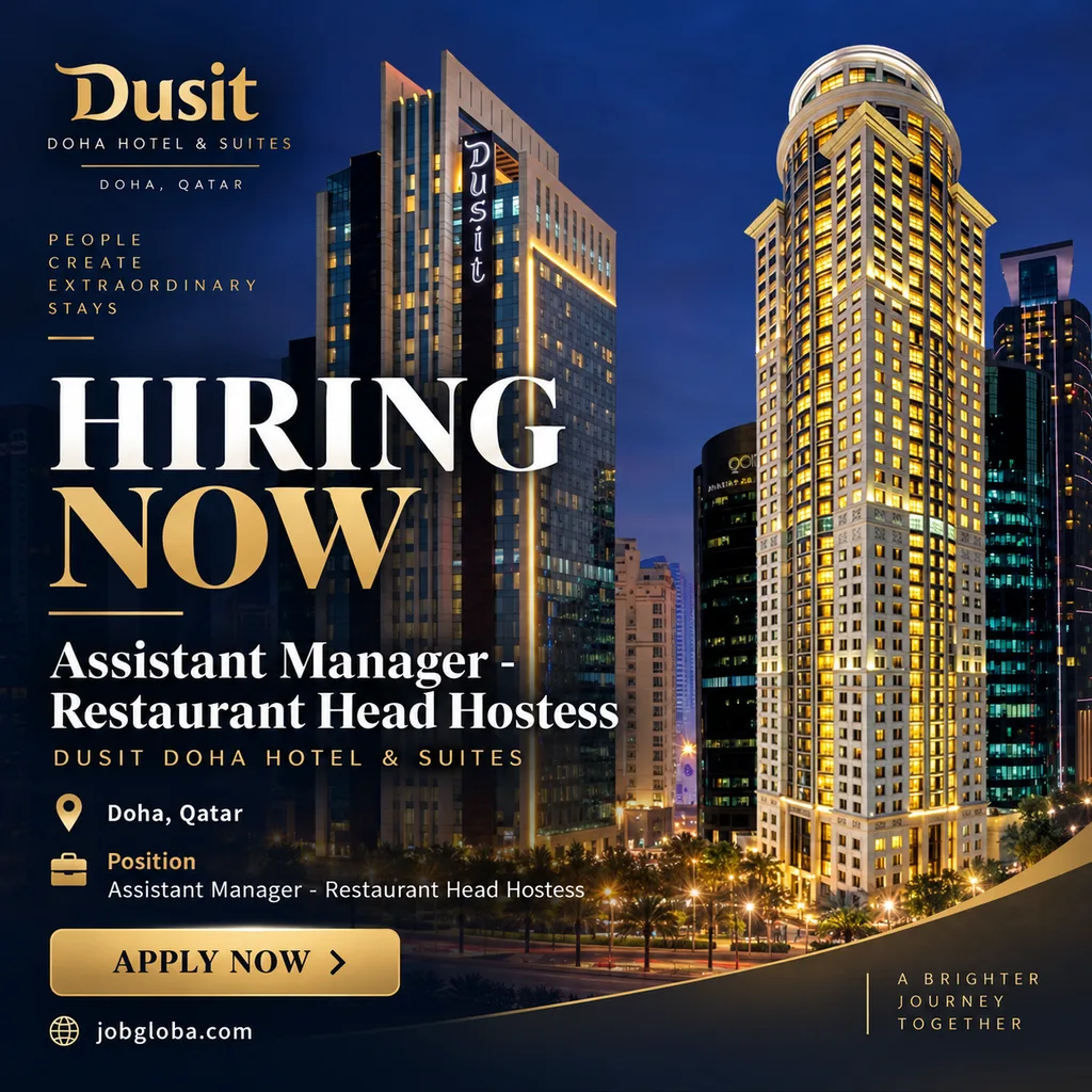 Assistant Manager - Restaurant Head Hostess Dusit Doha Hotel & Suits