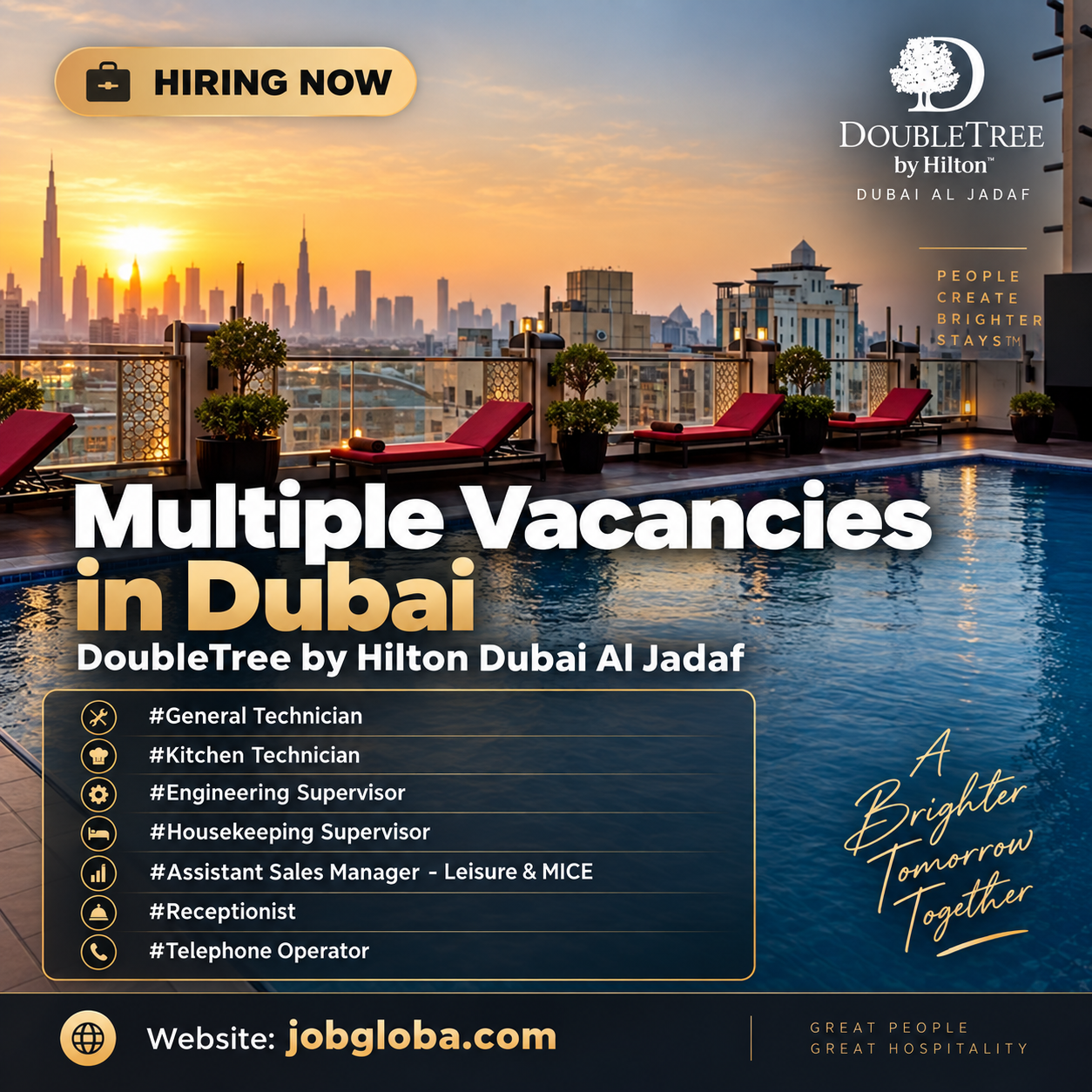 DoubleTree by Hilton Dubai Al Jadaf Jobs
