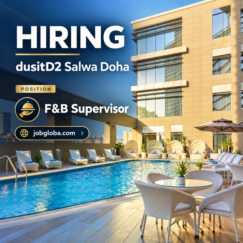 F&B Supervisor dusitD2 Salwa Doha