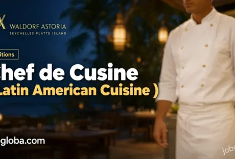 Chef de Cuisine preparing Latin American dishes at Waldorf Astoria Seychelles Platte Island