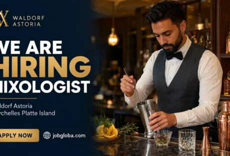 Mixologist preparing cocktails at Waldorf Astoria Seychelles Platte Island